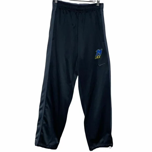 Nike Michigan LaCrosse LAX Men's Size Small Therma-Fit Black Pull On Sweatpants - Picture 1 of 11